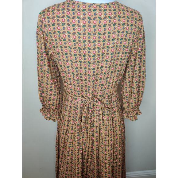 April Cornell Safflower Embroidered Maxi Dress Pockets Prairie Cottage - XXS - Picture 15 of 16